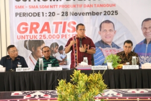 Gubernur Melki Laka Lena Buka Uji Kompetensi IT Gratis bagi Siswa SMA/SMK se-Kota Kupang