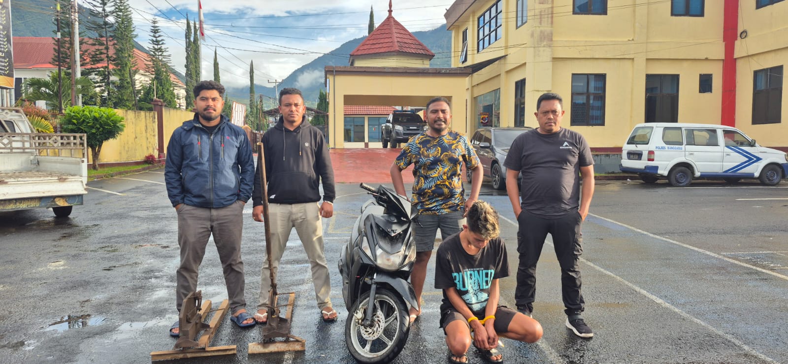 Polres Manggarai Ringkus Pelaku Curanmor dan Pencurian Alat Potong Besi di Wae Ri’i