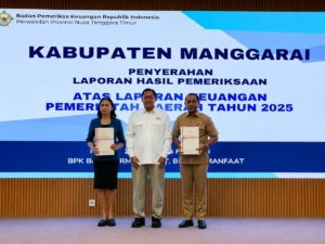 Pertahankan Prestasi, Pemkab Manggarai Raih WTP Kedelapan Kalinya