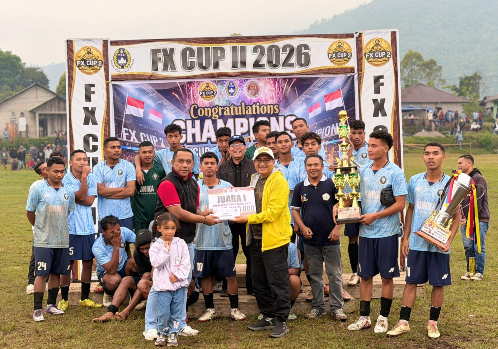 Misio FC Juara 1 FX Cup II 2026, Bupati Hery Nabit Beri Pujian Setinggi Langit untuk OMK FX Poka
