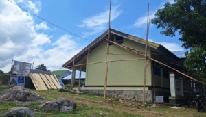 Progres Revitalisasi SMPN 3 Satar Mese Barat Mencapai 40 Persen