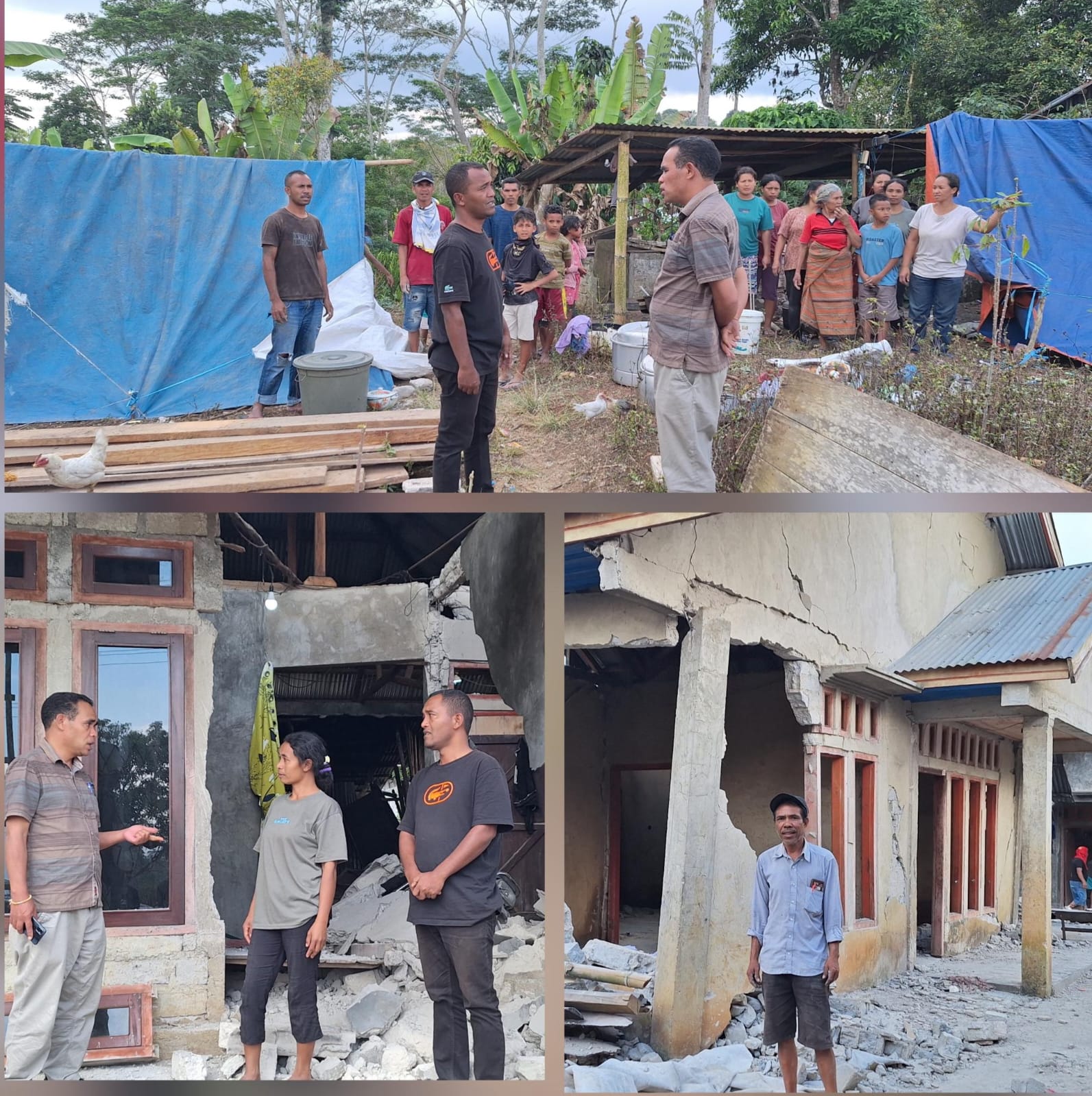Pasca-Gempa M 7,7: 137 Rumah di Desa Kakor Rusak, Warga Dirikan Posko Darurat dan Krisis Air Bersih