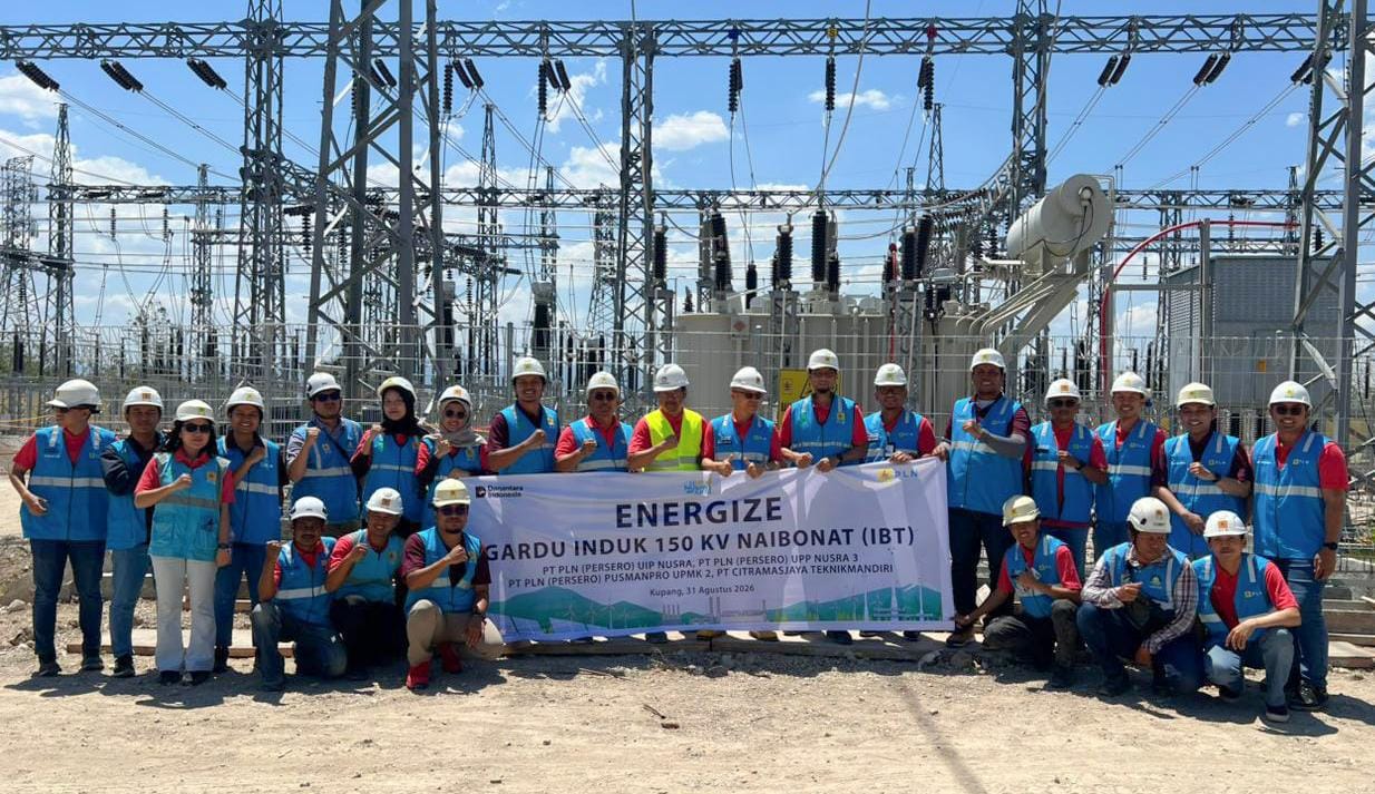 PLN Operasikan GI 150 kV Naibonat, Sistem Kelistrikan Pulau Timor Makin Andal dan Kuat