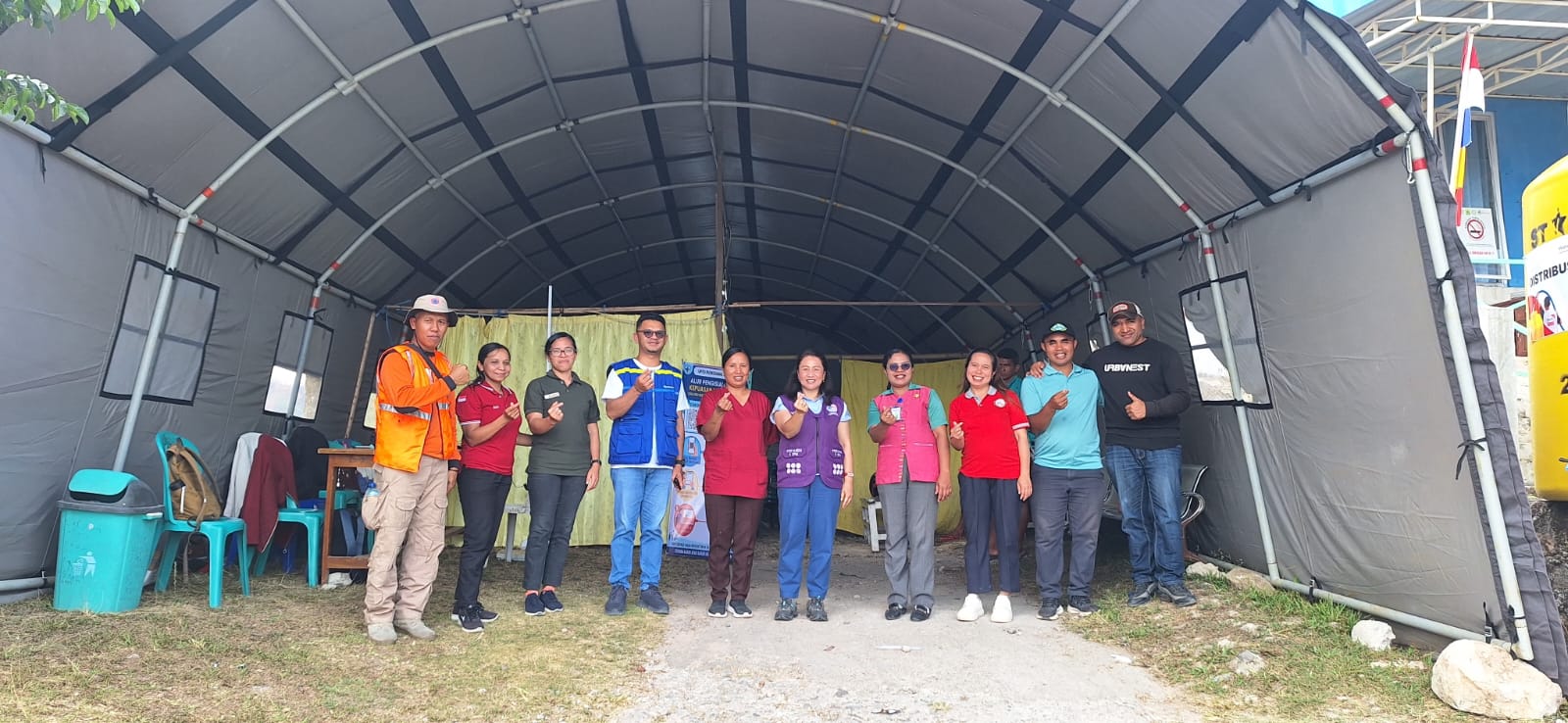 Dinkes dan BNPB Gandeng TP PKK Manggarai Tinjau Kesiapan Faskes Hadapi Musim Hujan