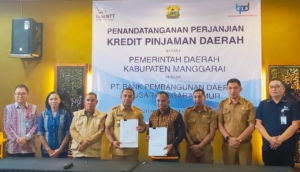 Suntik Dana Rp46 Miliar, Bank NTT dan Pemkab Manggarai Kerja Sama Percepat Pembangunan Infrastruktur